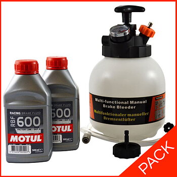 3L SELF-BLEEDING PACK + 2 CANS OF MOTUL RBF600 (500ML)