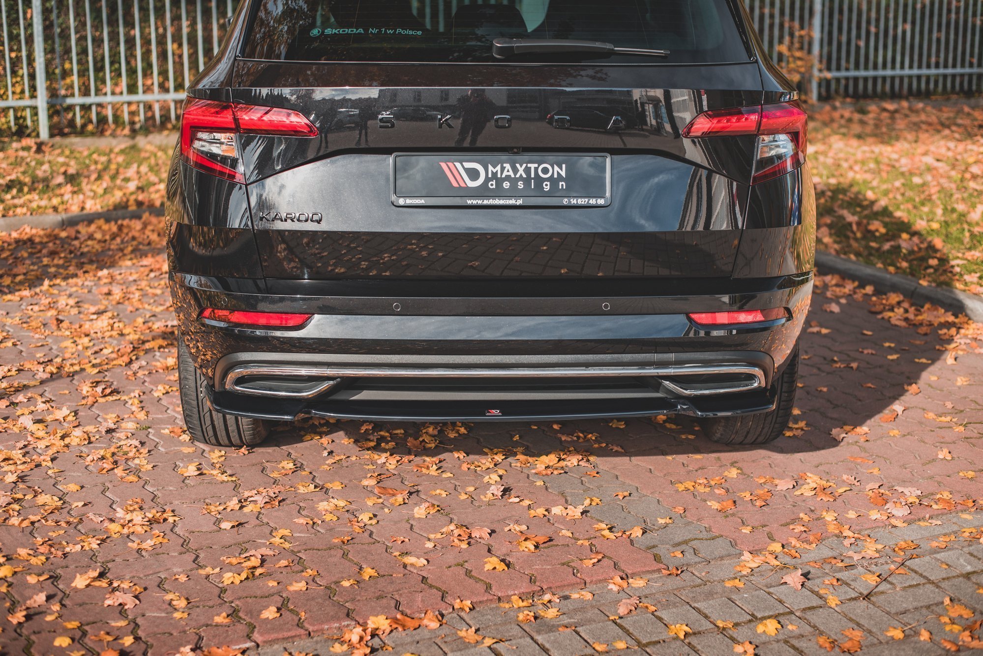 Central Rear Splitter Skoda Karoq Sportline - 2