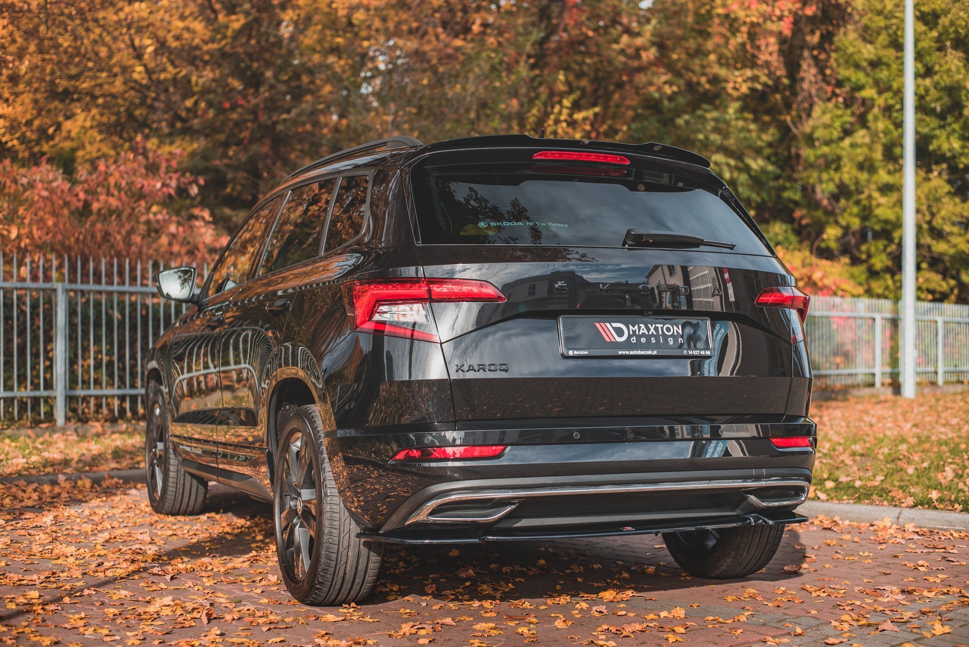 Central Rear Splitter Skoda Karoq Sportline - 4