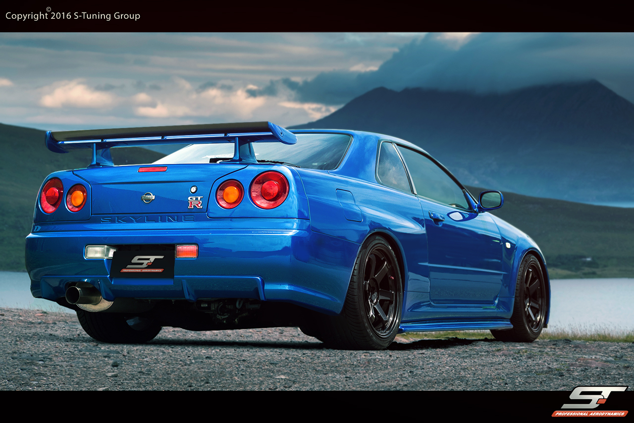 NISSAN SKYLINE R34 GTT Z-TUNE N1 BREDD BAKRE STÖTFÅNGARE [AUTOR] - 4