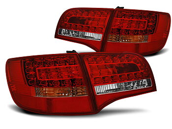 AUDI A6 C6 05-08 AVANT RED WHITE LED TAILLIGHTS