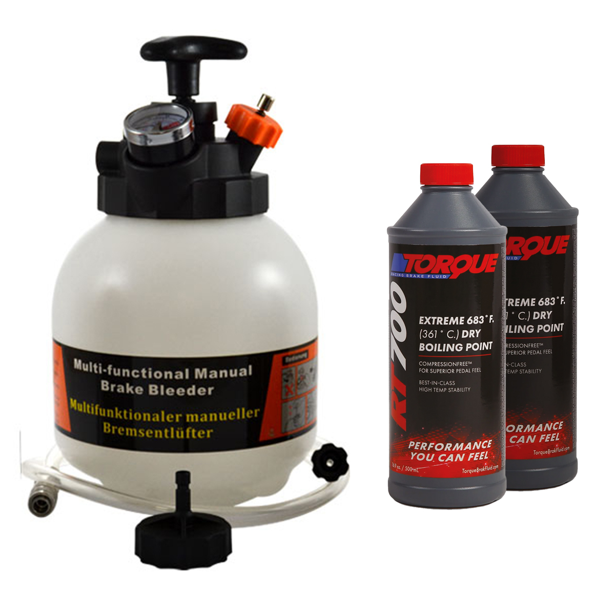 PACK AUTO-PURGEUR 3L + 2 BIDONS DE TORQUE RT700 (500ML)