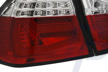 LED TAILLIGHTS BMW E90 03.05-08.08 RED WHITE LED BAR
