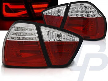 LED TAILLIGHTS BMW E90 03.05-08.08 RED WHITE LED BAR