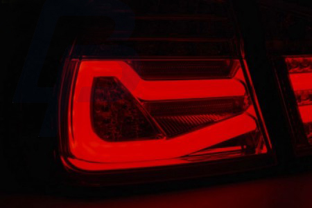 LED TAILLIGHTS BMW E90 03.05-08.08 RED WHITE LED BAR - 5