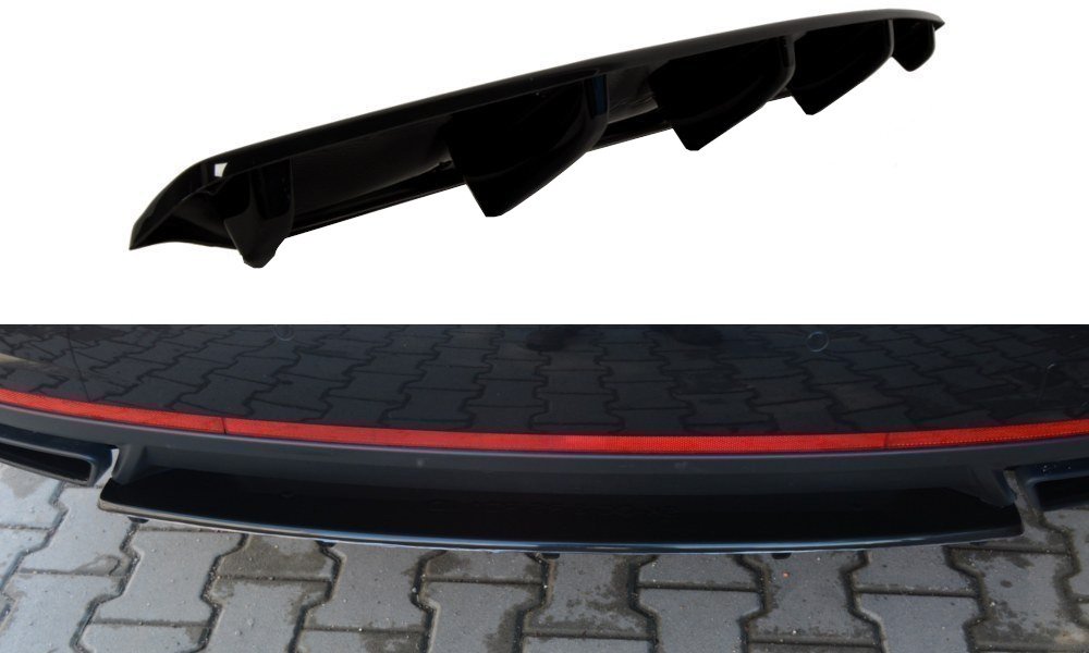 Central Rear Splitter Skoda Octavia VRS MK3/ MK3.5 Hatchback/ Estate - 4