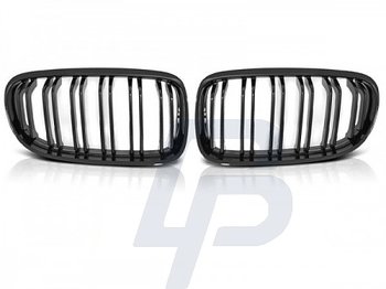 GRILLS BMW E90 / E91 LCI 09- GLOSSY BLACK DOUBLE BAR M-LOOK