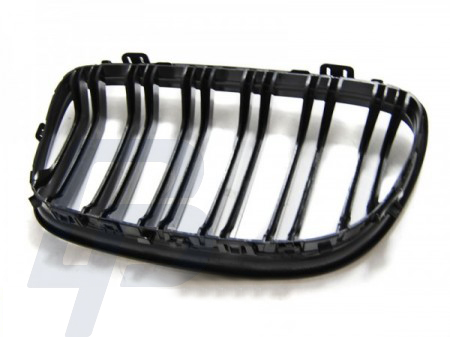 GRILLS BMW E90 / E91 LCI 09- GLOSSY BLACK DOUBLE BAR M-LOOK - 5