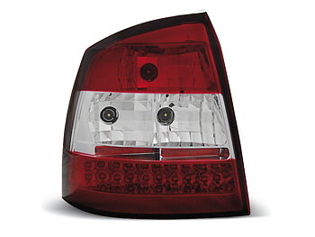 OPEL ASTRA G 09.97-02.04 RED WHITE LED TAILLIGHTS