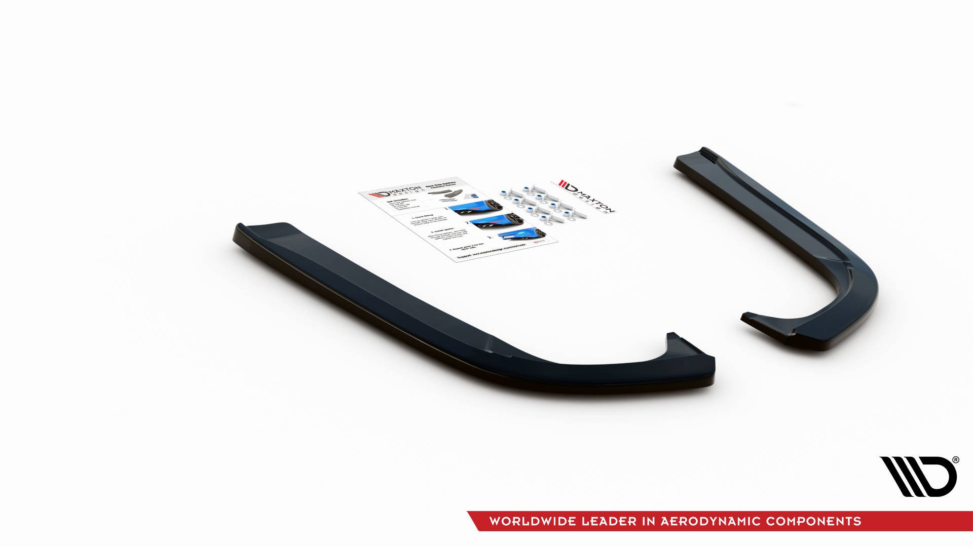 Rear Side Splitters Skoda Octavia MK3 Facelift (2016-2020) - 4
