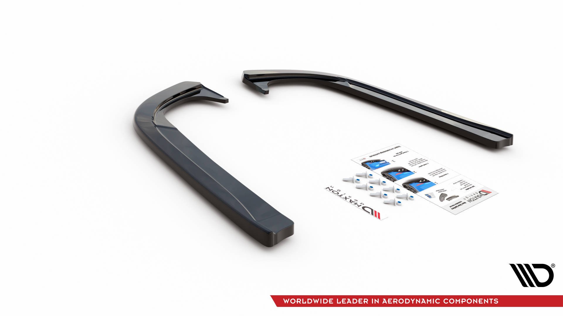 Rear Side Splitters Skoda Octavia MK3 Facelift (2016-2020) - 5