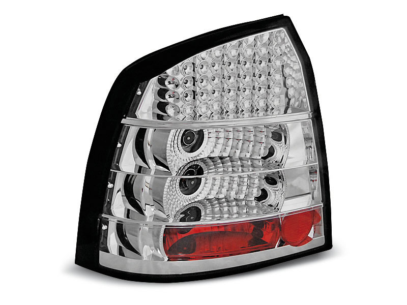 OPEL ASTRA G 09.97-02.04 3D/5D CHROME LED TAILLIGHTS