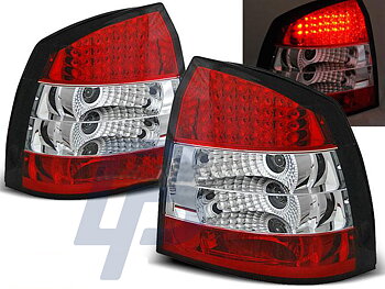 OPEL ASTRA G 09.97-02.04 3D/5D CHROME LED TAILLIGHTS