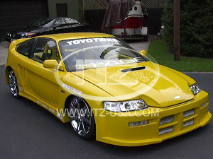HONDA CRX 88-91 BLACKWIDOW 2 WIDE FRÄMRE STÖTFÅNGARE [ITZ]
