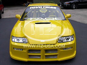HONDA CRX 88-91 BLACKWIDOW 2 WIDE HOOD [ITZ]