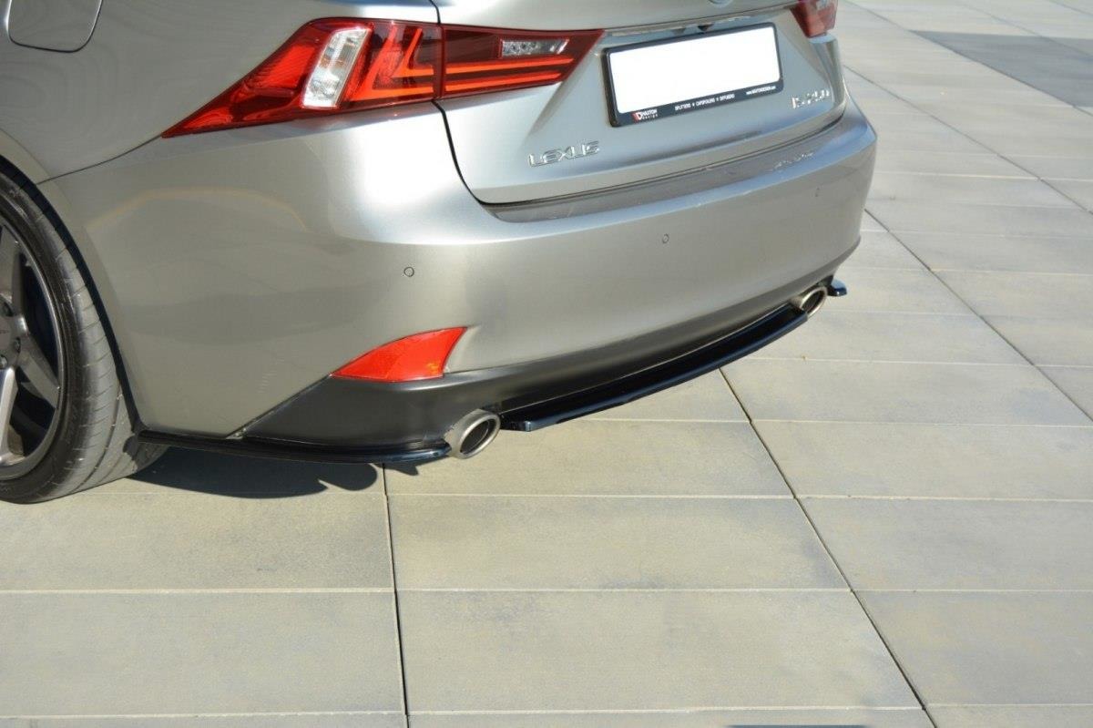 CENTRAL REAR SPLITTER LEXUS IS MK3 T (WITHOUT VERTICAL BARS) - 2