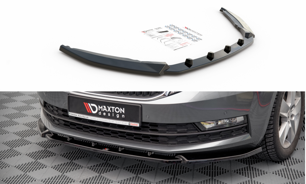 Front Splitter V.1 Skoda Octavia MK3 Facelift (2016-2020)