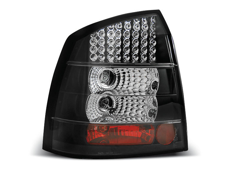 OPEL ASTRA G 09.97-02.04 3D/5D BLACK LED TAILLIGHTS