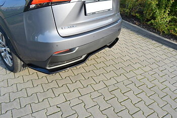 CENTRAL REAR SPLITTER LEXUS NX MK1 H (WITHOUT VERTICAL BARS)