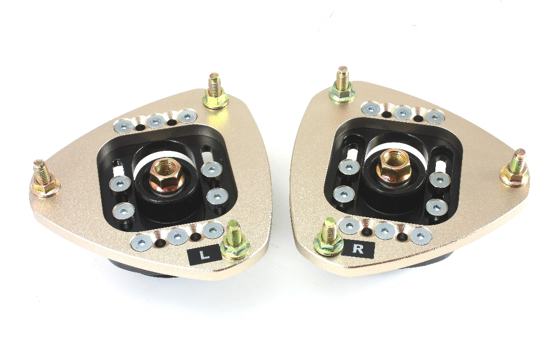 SUBARU IMPREZA 01-07 GD BC-RACING 3D CASTER/CAMBER TOPMOUNTS