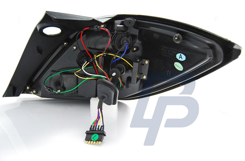OPEL ASTRA H 03.04-09 3D GTC RED WHITE LED TAILLIGHTS - 6