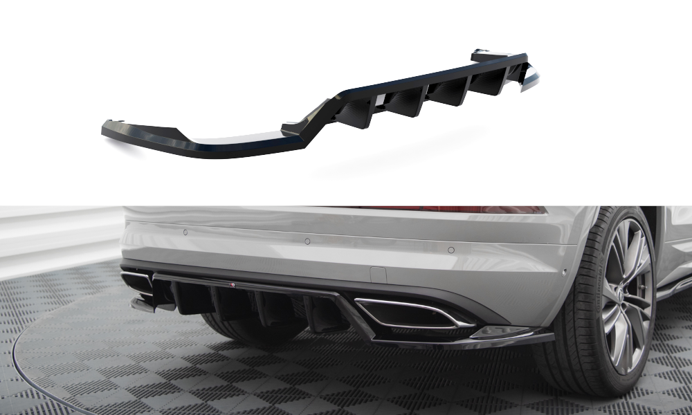 Central Rear Splitter (Vertical Bars) Skoda Kodiaq RS Mk1 Facelift