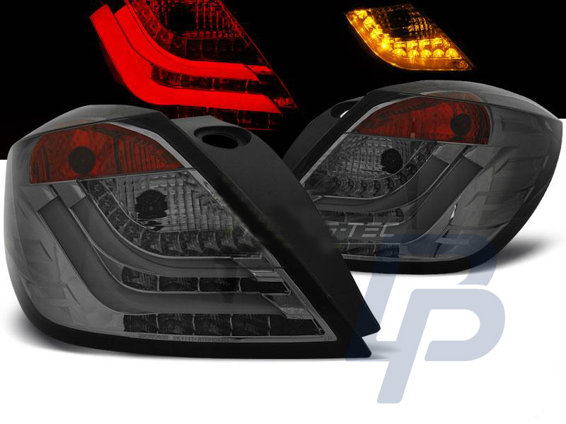 OPEL ASTRA H 03.04-09 3D GTC RED SMOKE LED TAILLIGHTS - 2