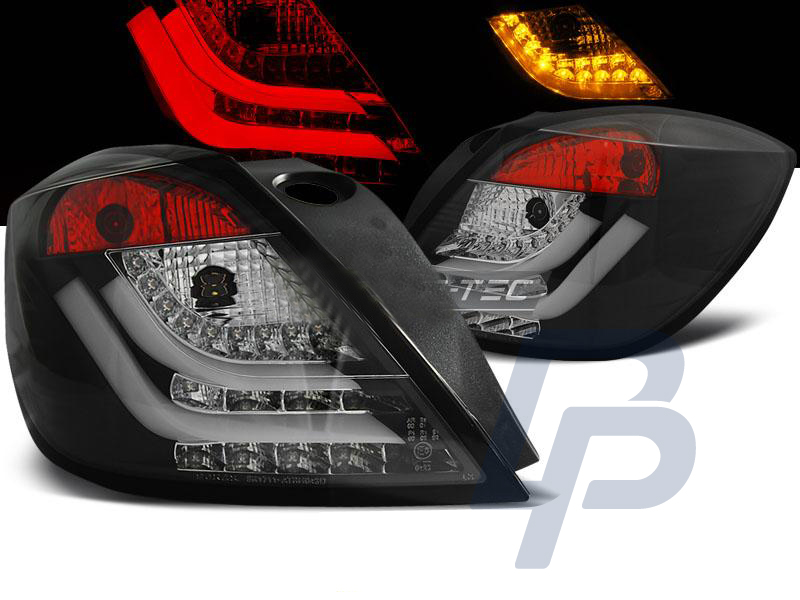 OPEL ASTRA H 03.04-09 3D GTC BLACK LED TAILLIGHTS - 6
