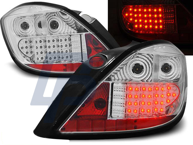 OPEL ASTRA H 03.04-09 5D CHROME LED TAILLIGHTS - 3