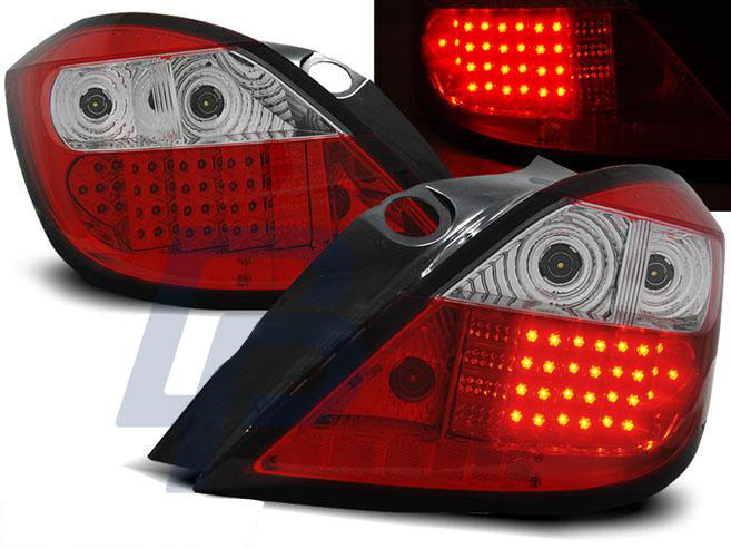 OPEL ASTRA H 03.04-09 5D CHROME LED TAILLIGHTS - 2