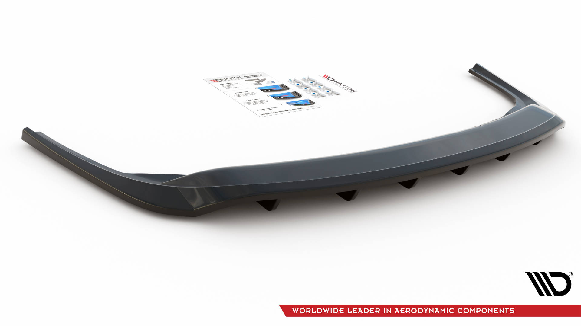 Central Rear Splitter (Vertical Bars) Skoda Fabia Estate Mk3 Facelift - 5