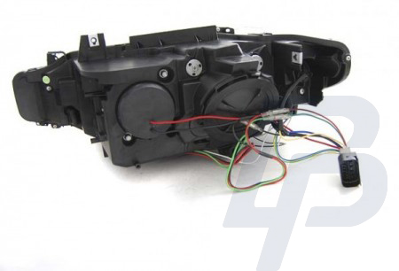 HEADLIGHTS BMW F30/F31 10.11 - 05.15 ANGEL EYES LED BLACK DRL - 3