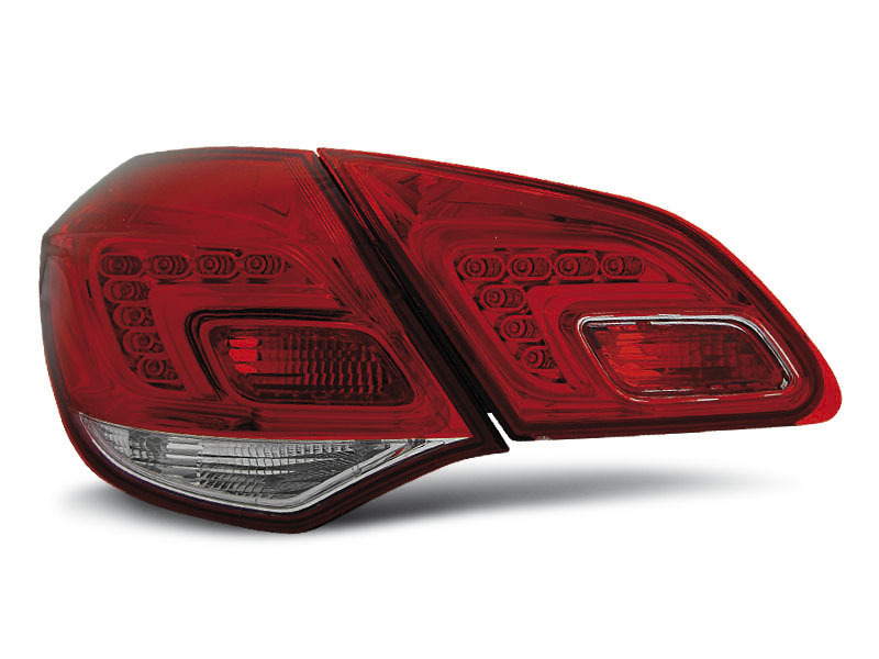 OPEL ASTRA J 10- HATCHBACK RED WHITE LED TAILLIGHTS