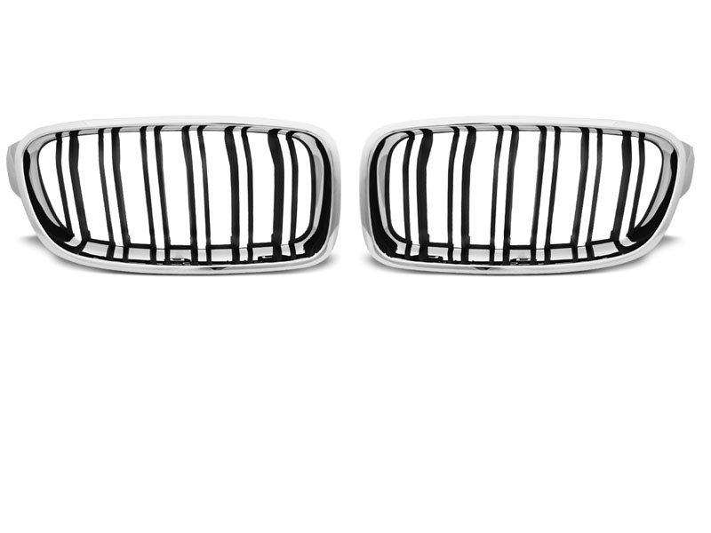 GRILLS BMW F30 / F31 10.11- M3 LOOK CHROME BLACK