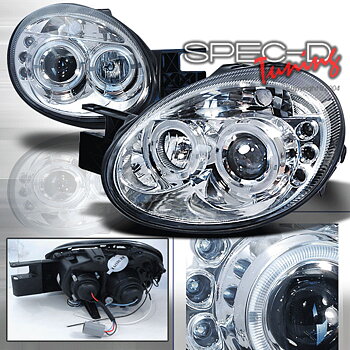 DODGE NEON 03-05 LED HEADLIGHTS CHROME [SR]