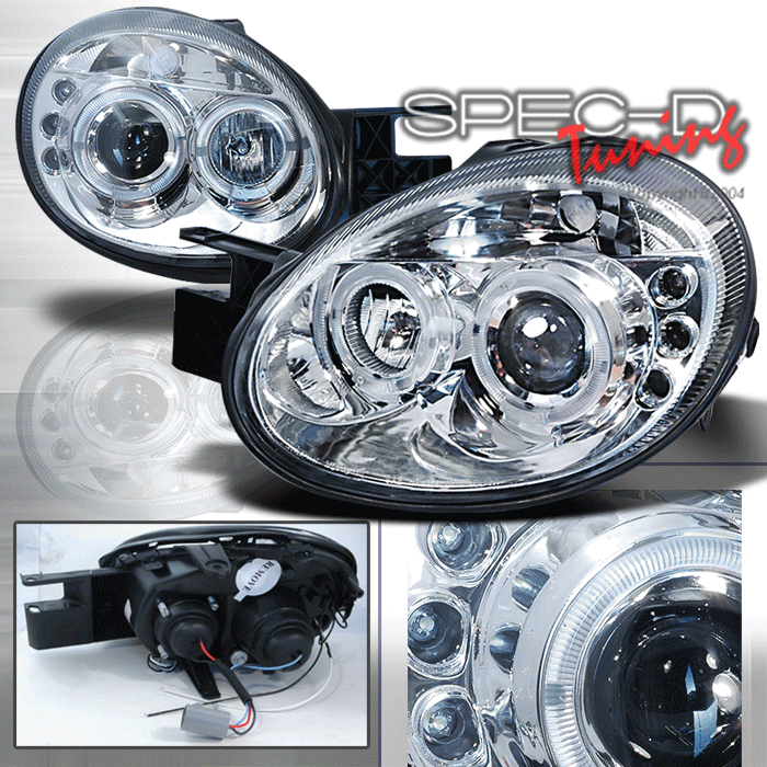 DODGE NEON 03-05 LED HEADLIGHTS CHROME [SR] - 2