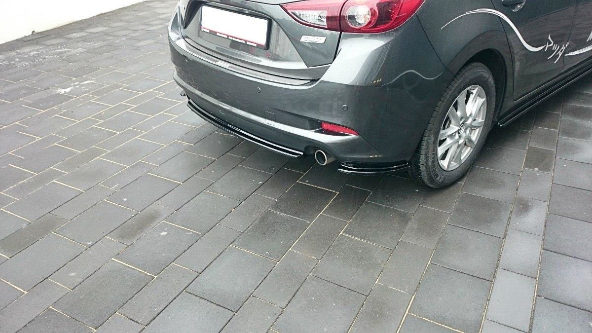 CENTRAL REAR SPLITTER MAZDA 3 BM (MK3) FACELIFT (WITHOUT VERTICAL BARS) - 2