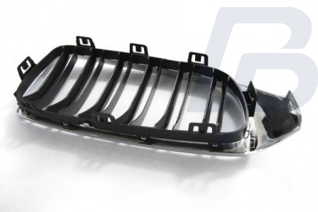 GRILLS BMW F32,F33,F36 13-  M4 LOOK CHROME BLACK - 4