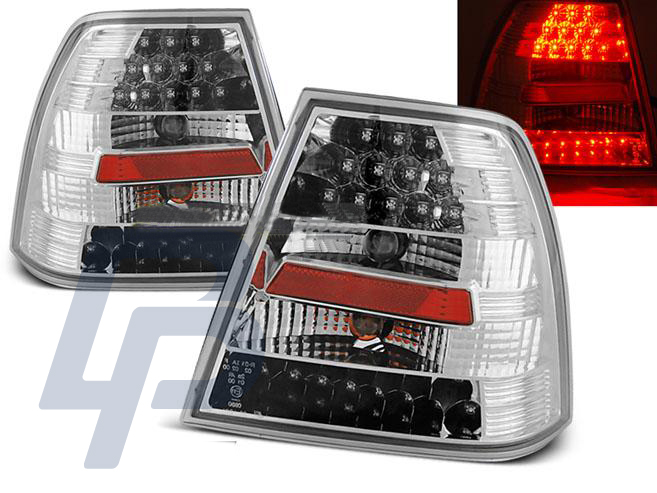 VW BORA 09.98-07.05 CHROME LED TAILLIGHTS - 2