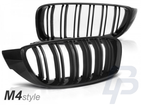 GRILLS BMW F32,F33,F36 13-  M4 LOOK FRAME GLOSSY BLACK