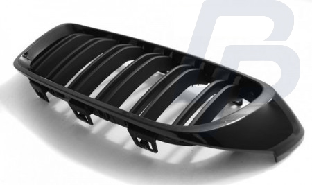 GRILLS BMW F32,F33,F36 13-  M4 LOOK FRAME GLOSSY BLACK - 2