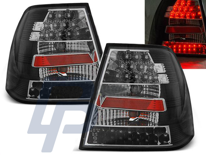 VW BORA 09.98-07.05 BLACK LED TAILLIGHTS - 2