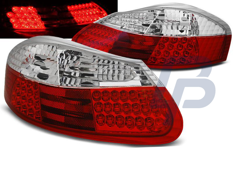 PORSCHE BOXSTER 96-04 RED WHITE LED TAILLIGHTS - 2