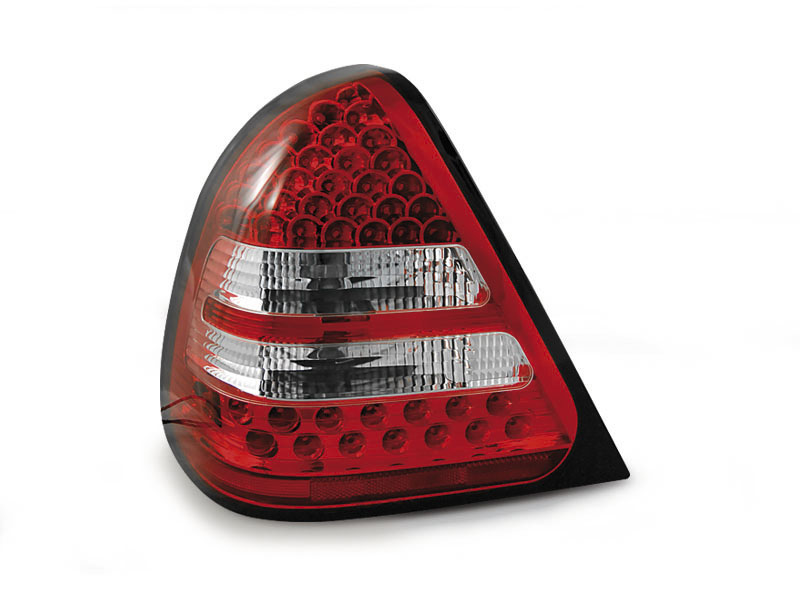 MERCEDES W202 C-CLASS 06.93-06.00 RED WHITE LED TAILLIGHTS