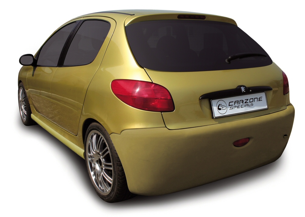 PEUGEOT 206 (EXCL GTI) SHAVER REAR BUMPER [CARZONE]