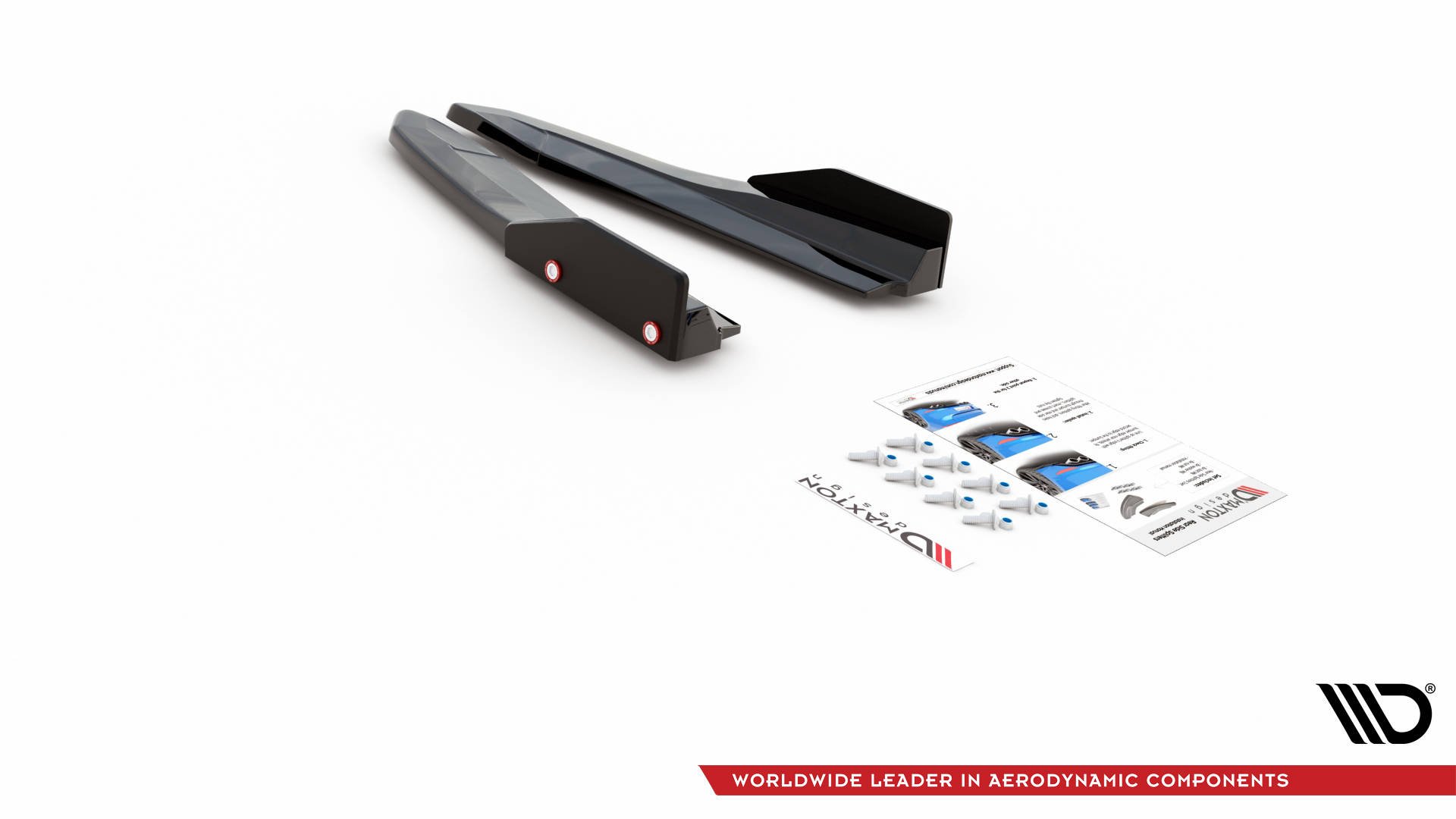 Rear Side Splitters V.2 + Flaps Skoda Octavia RS Mk4 - 7