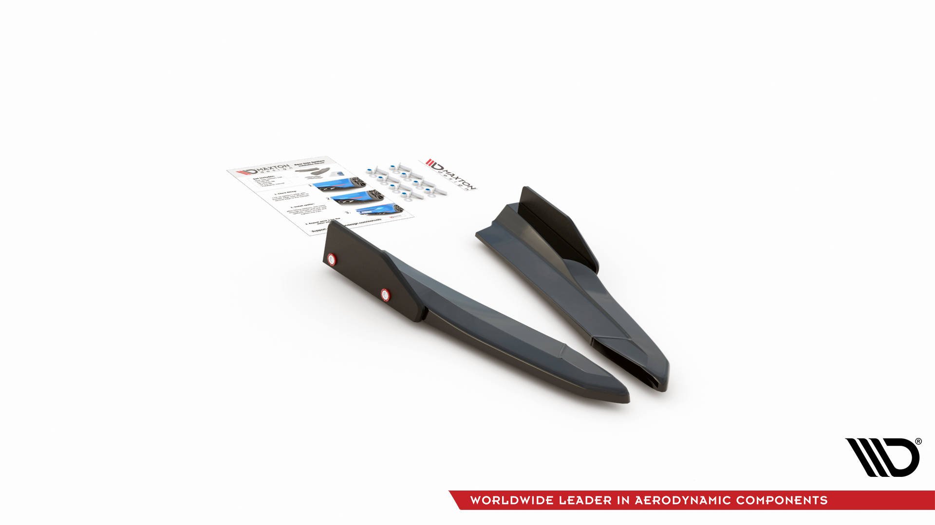 Rear Side Splitters V.2 + Flaps Skoda Octavia RS Mk4 - 6