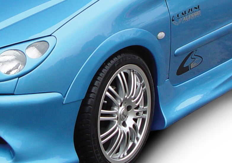 PEUGEOT 206 3/5D RAZOR SKÄRM BREDDARE FRAM VÄNSTER
