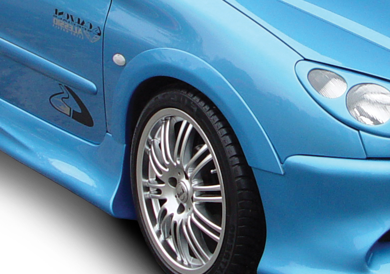 PEUGEOT 206 3/5D RAZOR FENDER FLARE FRONT R