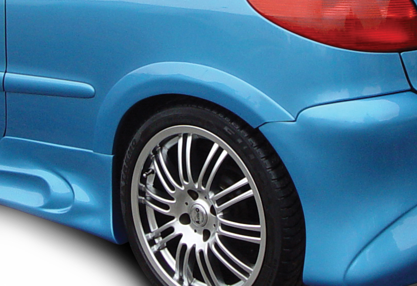 PEUGEOT 206 3/5D RAZOR FENDER FLARE REAR L
